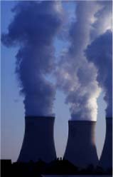 Chimneys and pollution image