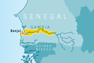 Greater Banjul, The Gambia map