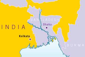 Detailed map of Kolkata, India