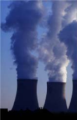 Chimneys and pollution image